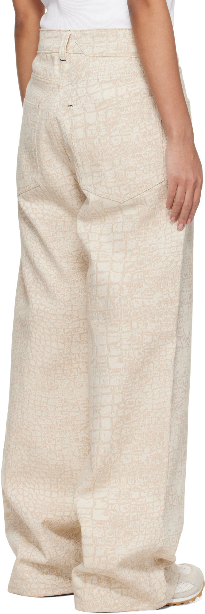 Jacquemus Multi-pocket Jeans In Nude