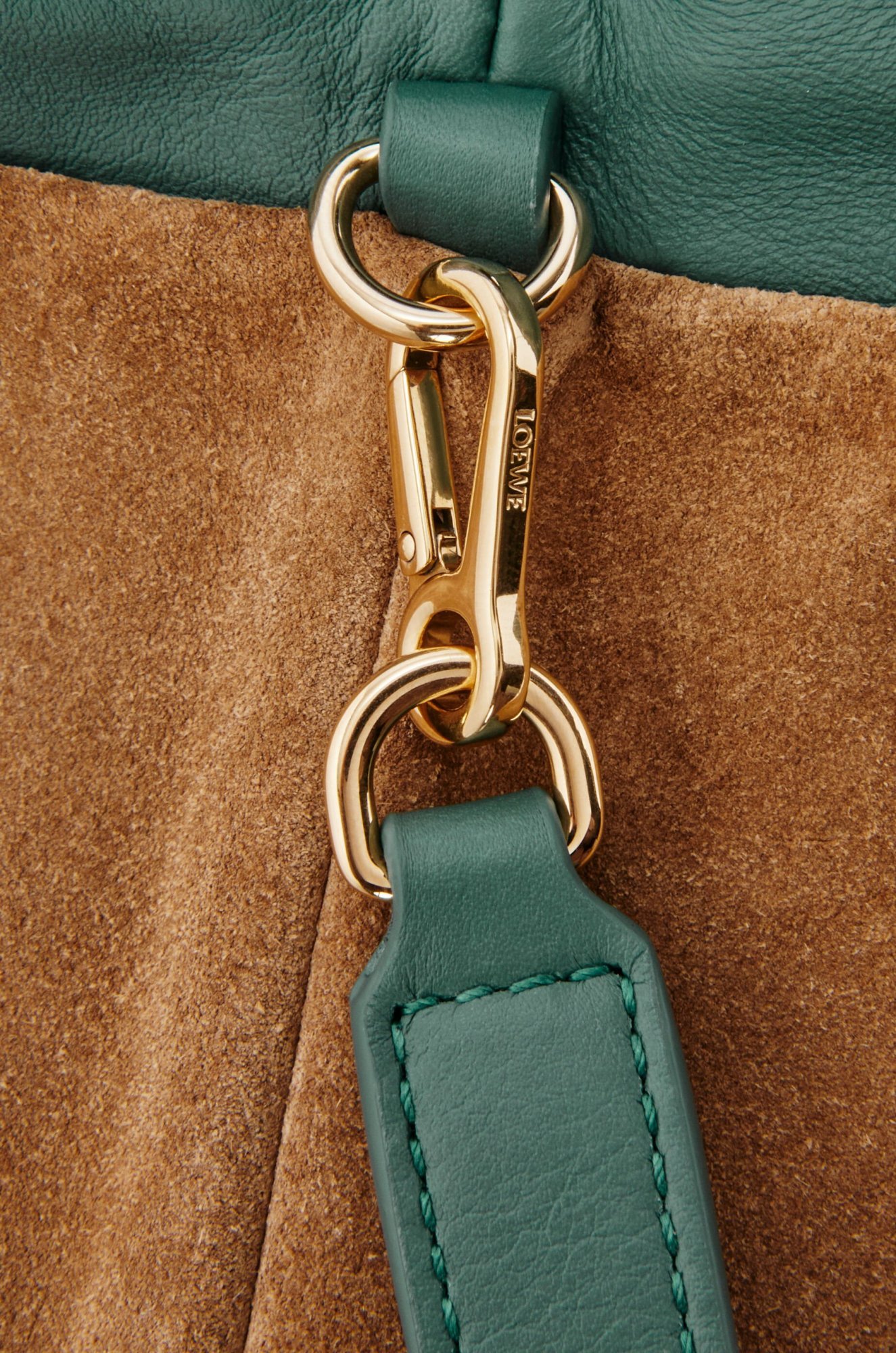 Loewe Flamenco Shoulder Bag In Green