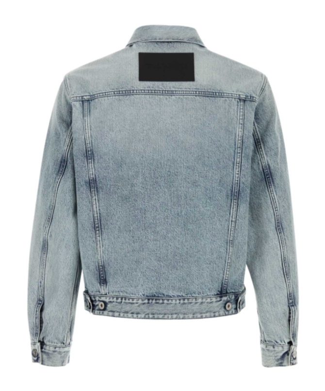 Jil Sander Denim Jacket With Chest Pockets And Collared Neck In Blue