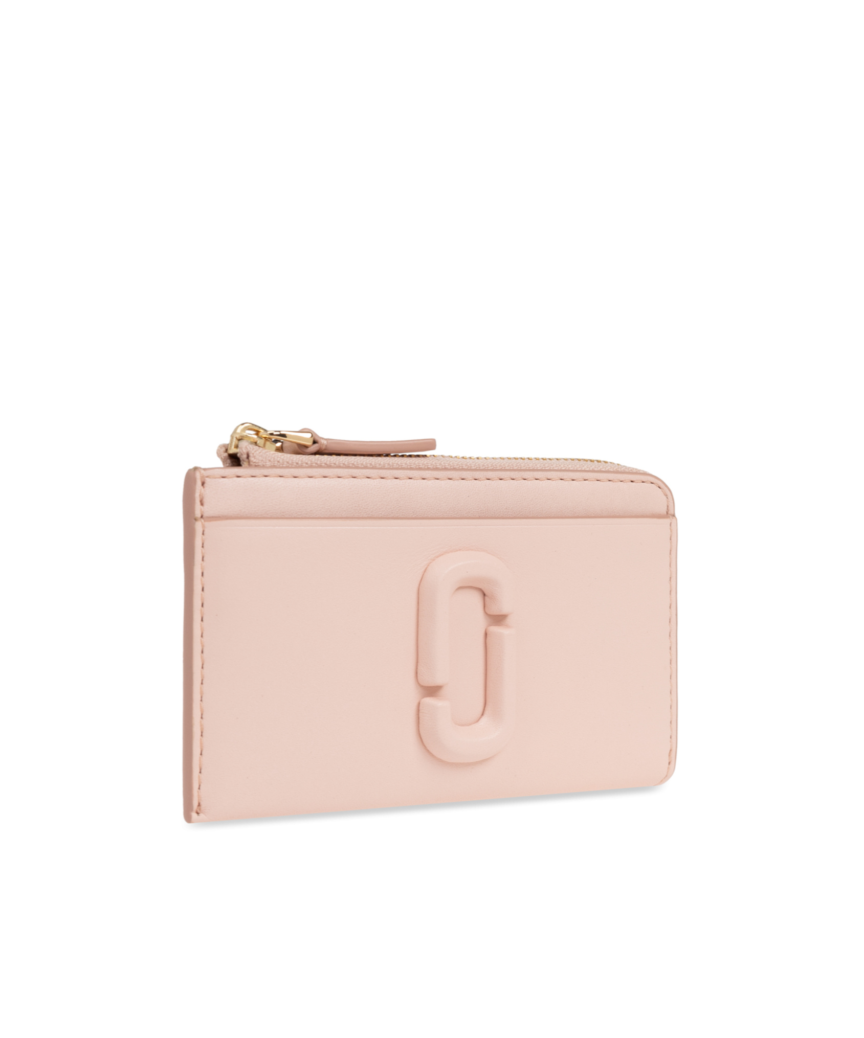 Marc Jacobs The Covered J Marc Top Zip Mutil Wallet In Nude