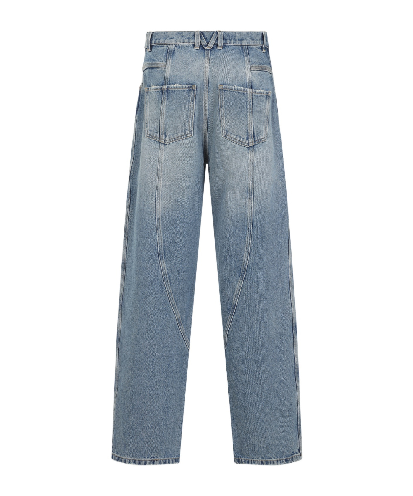 Moschino Relaxed High-waist Jeans With Classic Five-pocket Styling In Blue