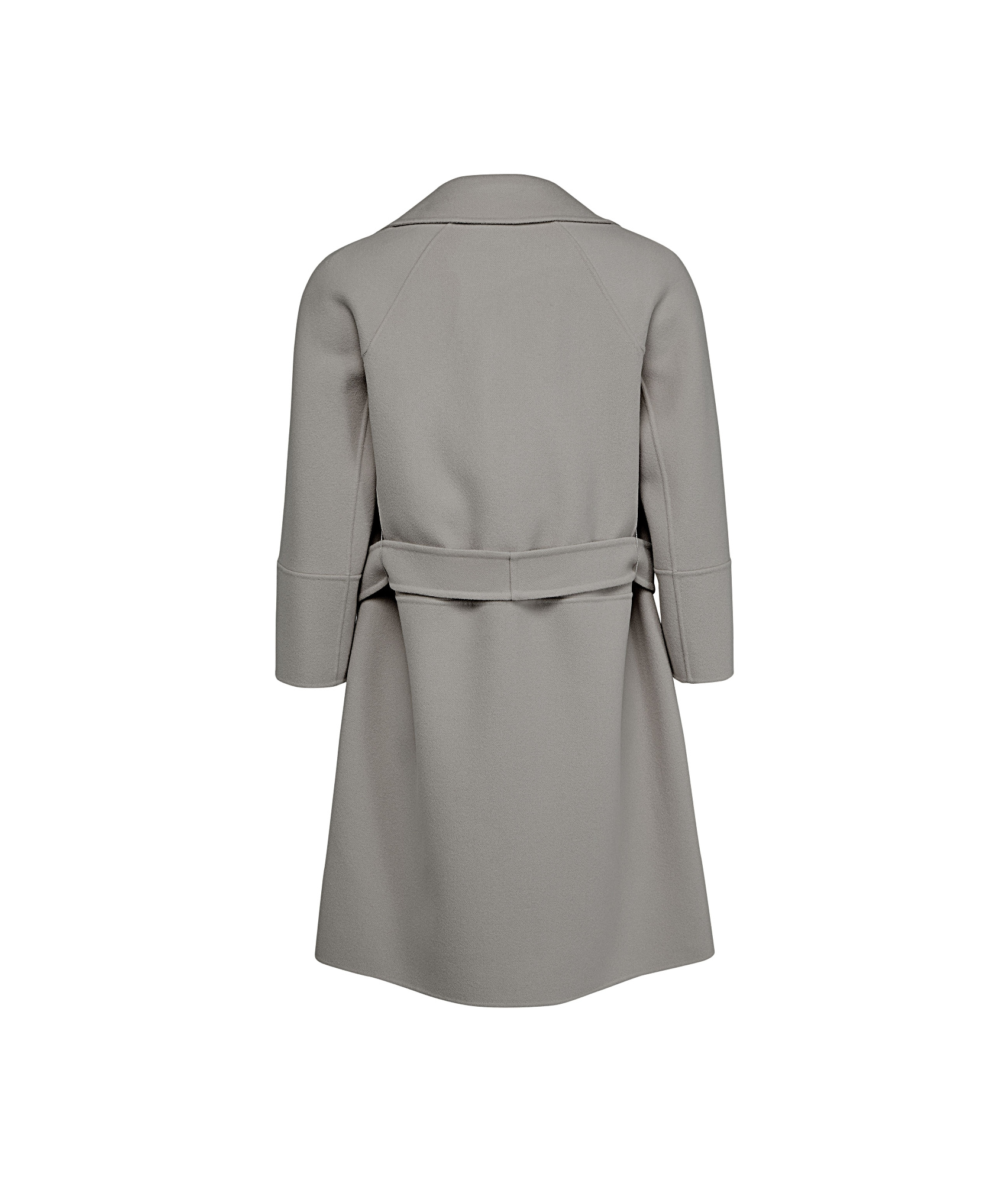 Max Mara Arona Belted Coat In Gray