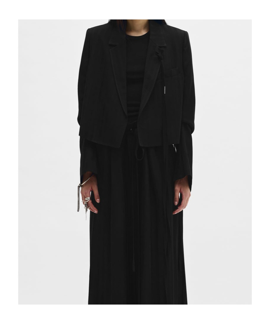Ann Demeulemeester Short Jacket In Black