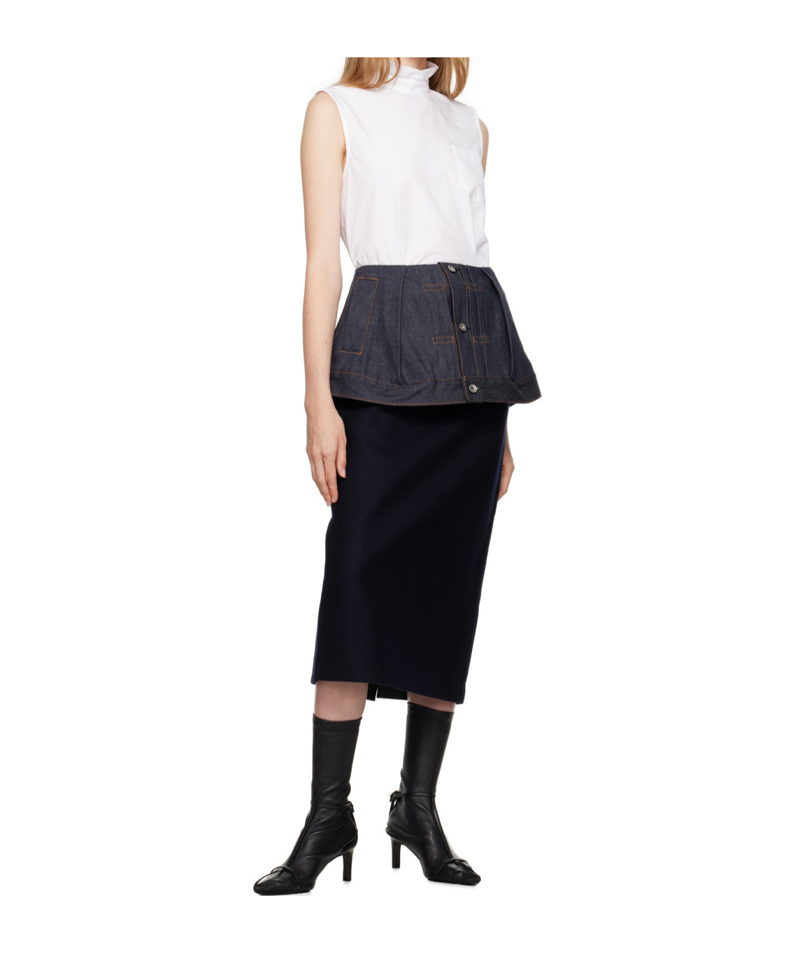 SACAI LAYERED SKIRT 