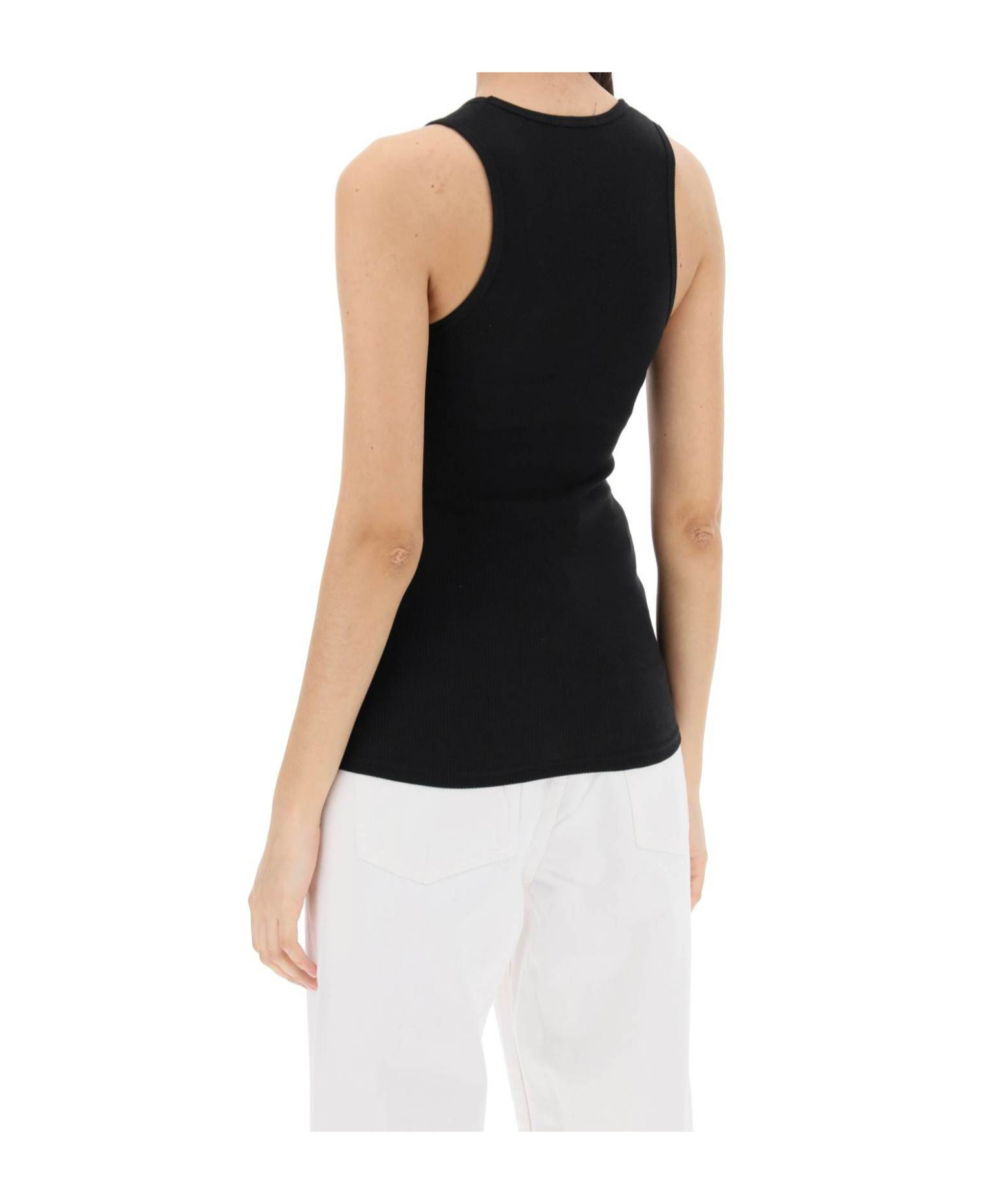 Wardrobe.nyc Ribbed Sleeveless Top With