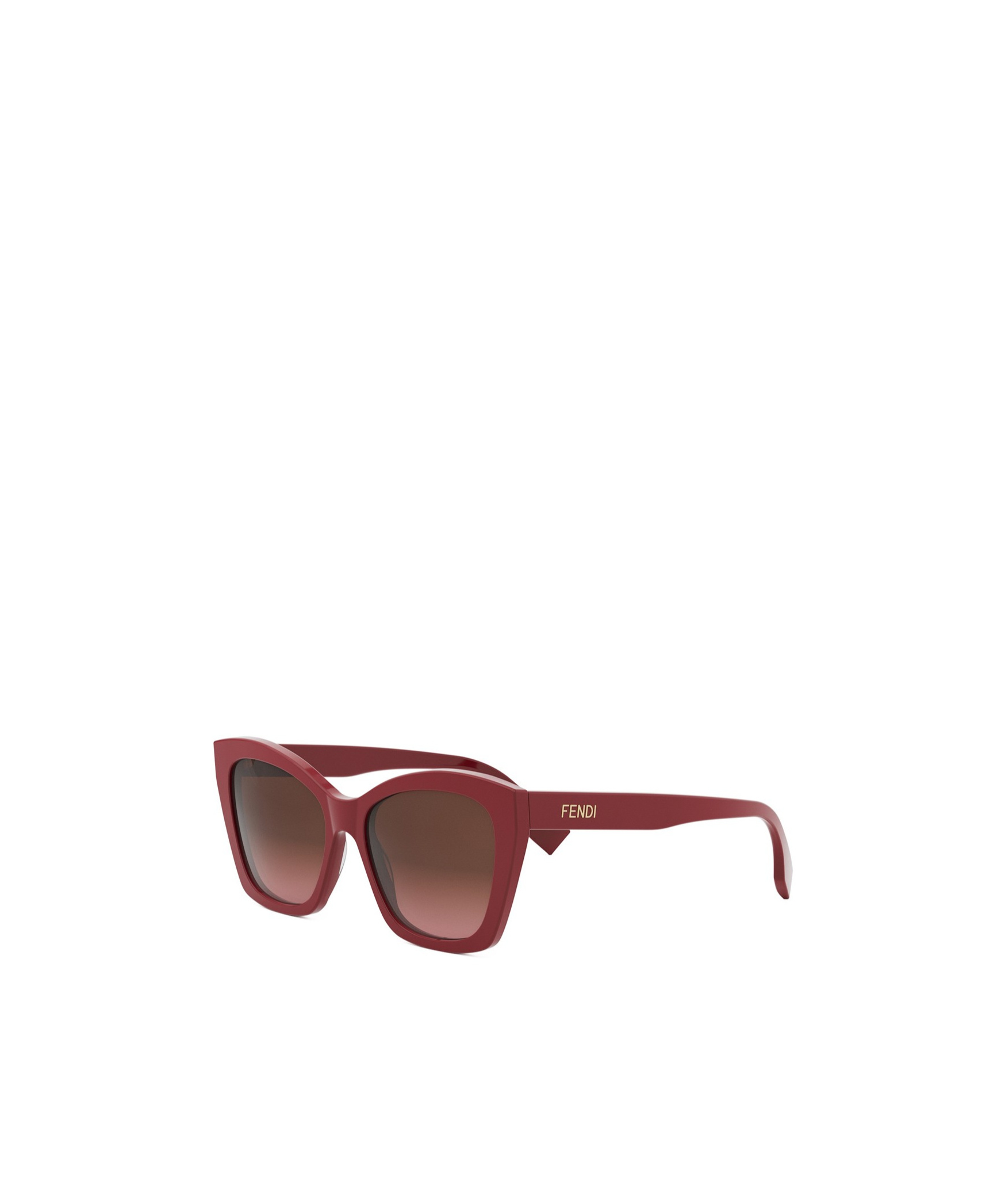 Fendi Eyewear Butterfly Frame Sunglasses In Red