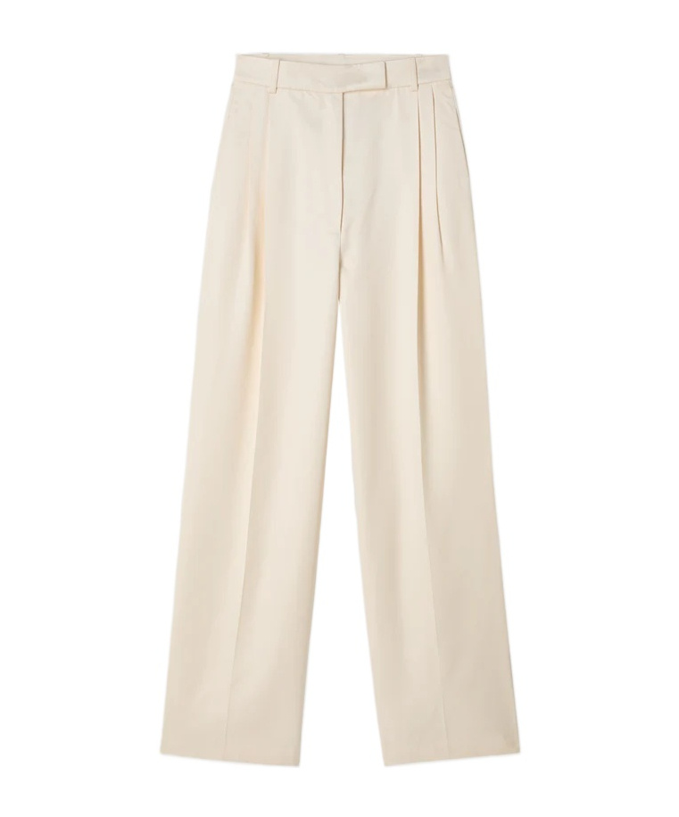 Rohe High-waist Satin Trousers In Neutral