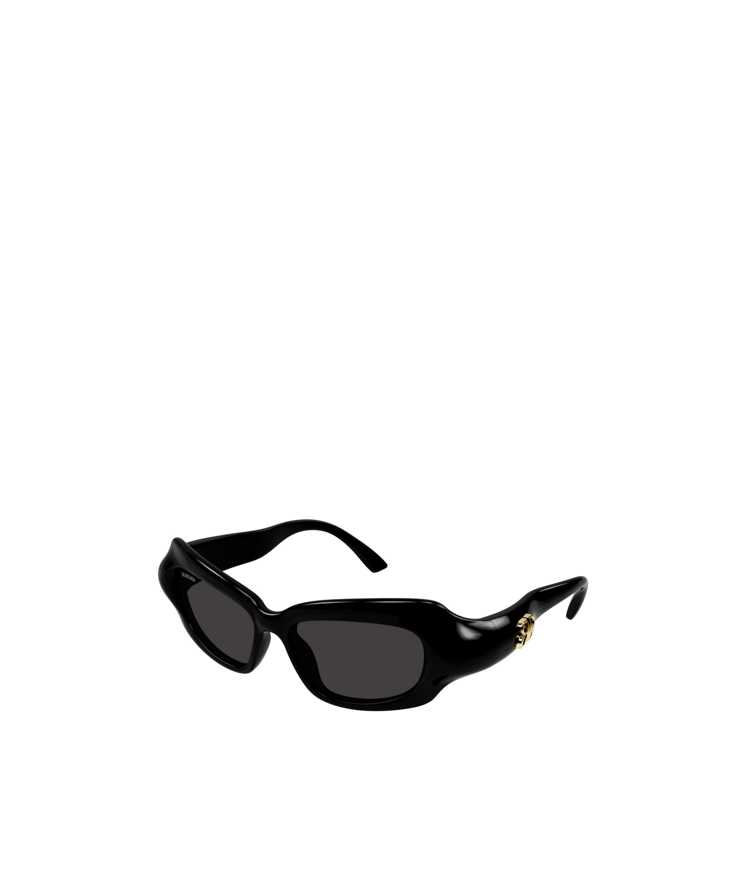 Balenciaga Grey Rectangular Ladies Sunglasses Bb0096s 001 51 In Black