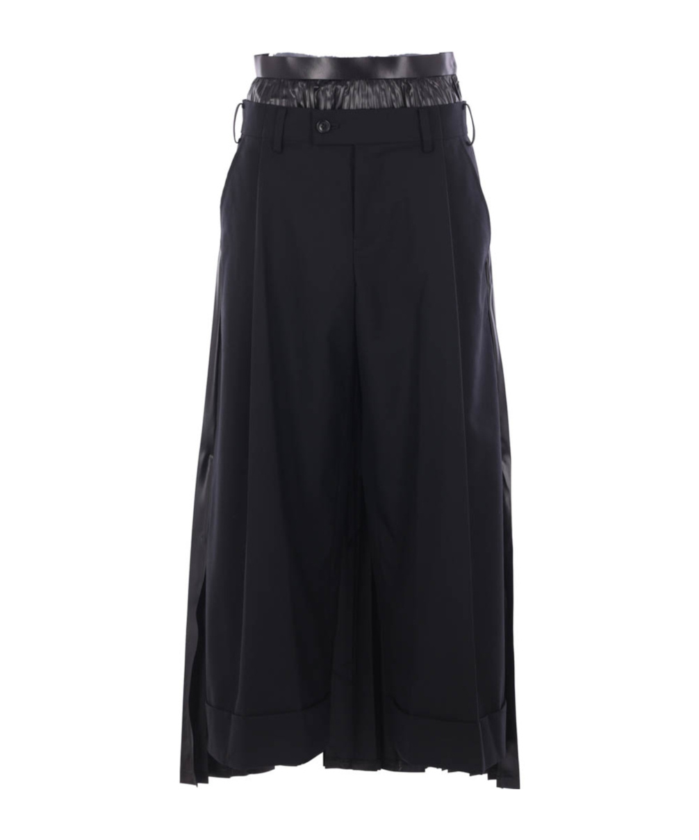 Junya Watanabe Pleated Detail Track Pants In Black