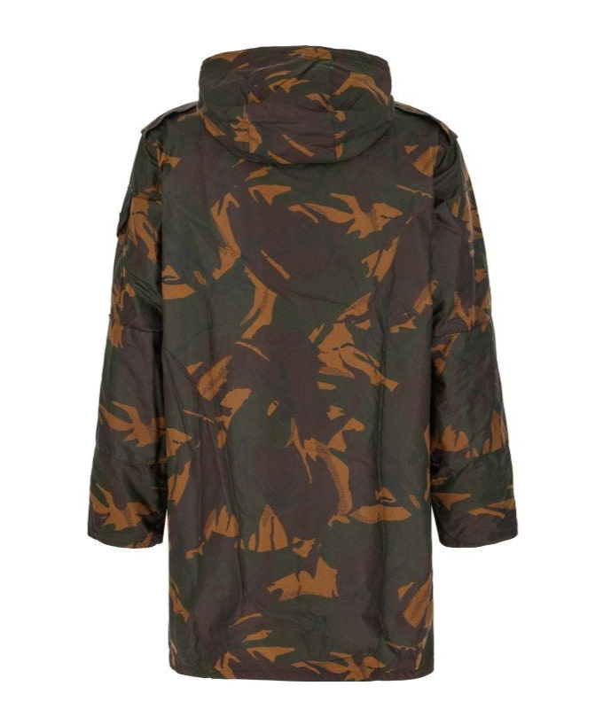 Barbour Camouflage Cotton Jacket Hooded In Black