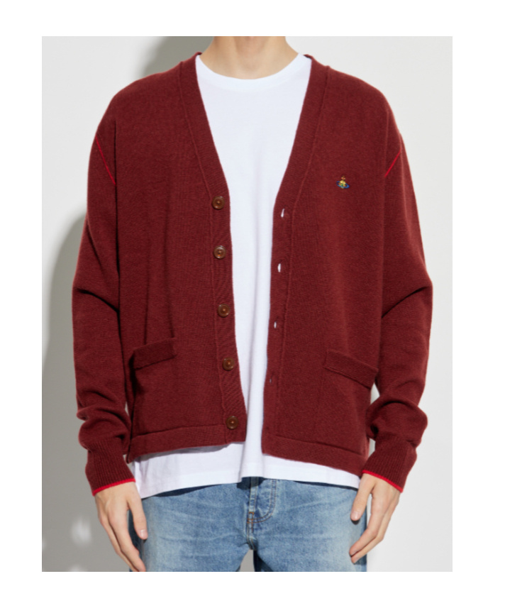 Vivienne Westwood Wool-cashmere Alex Cardigan In Red