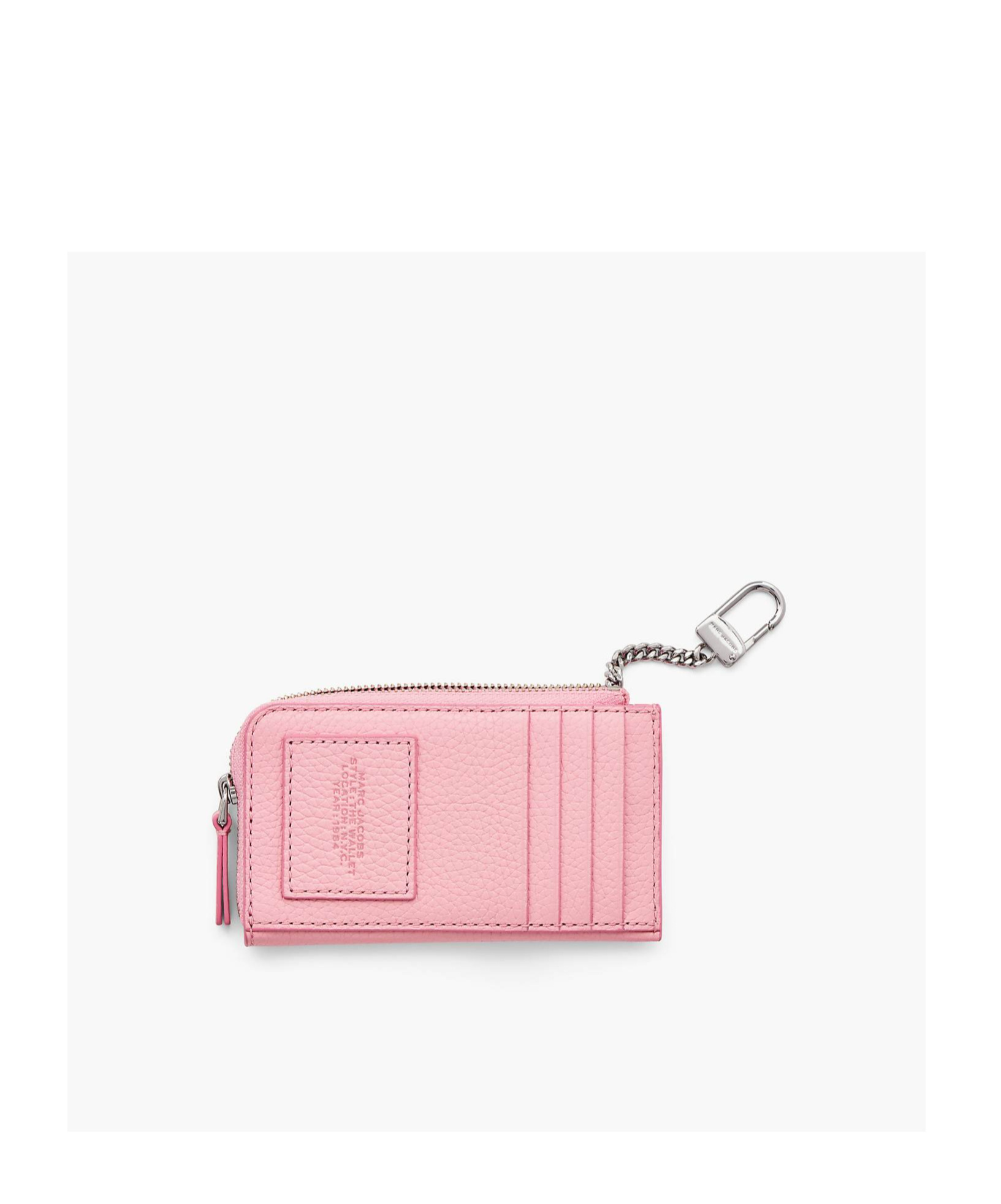 Marc Jacobs The Top Zip Multi Leather Wallet In Pink