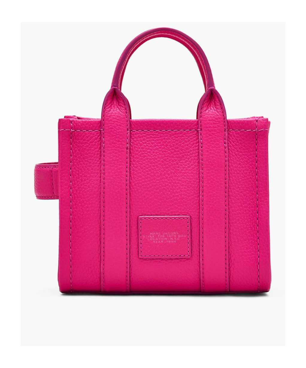 Marc Jacobs The Leather Mini Tote Bag In Pink
