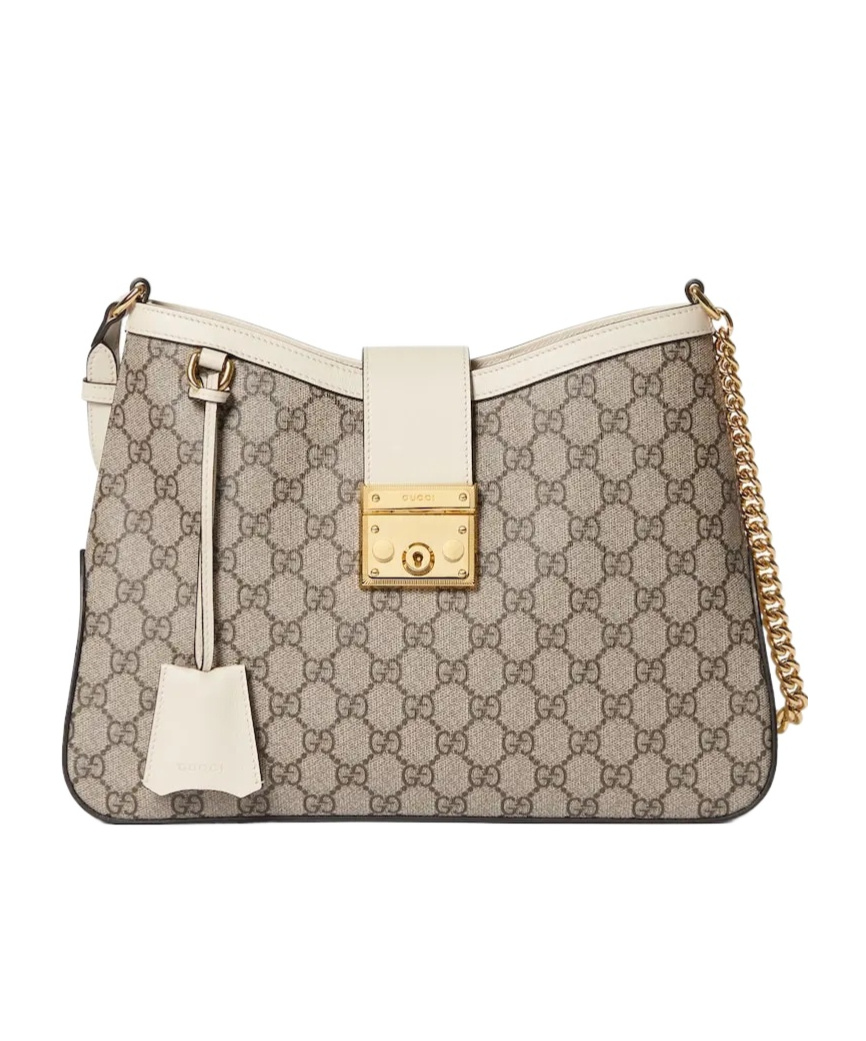 Gucci Padlock Gg Medium Shoulder Bag In Nude