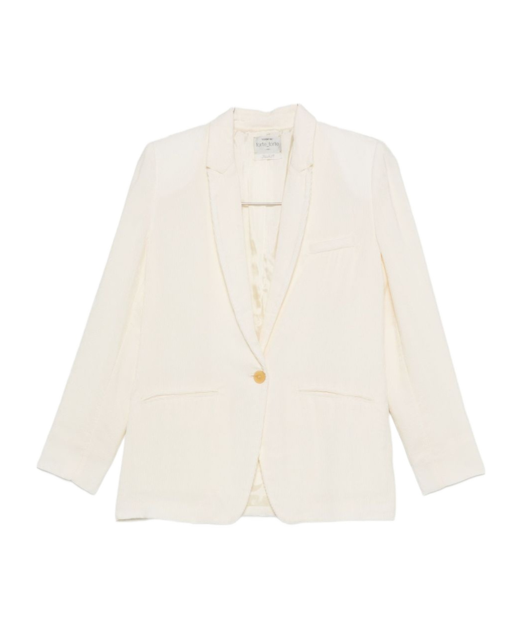 Forte Forte Long-sleeved Suit Jacket In Neutral