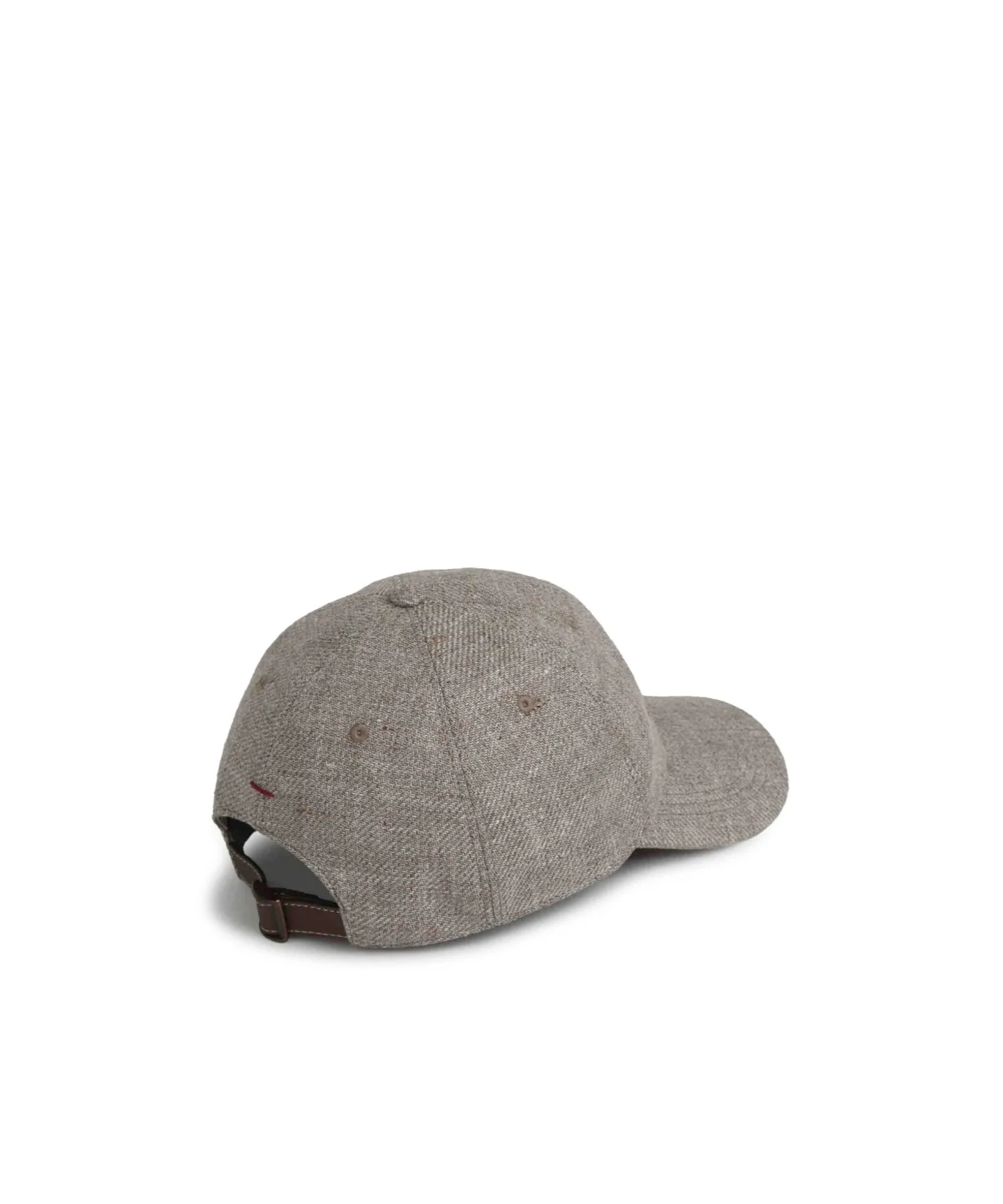 Brunello Cucinelli Logo-embroidered Cap In Gray