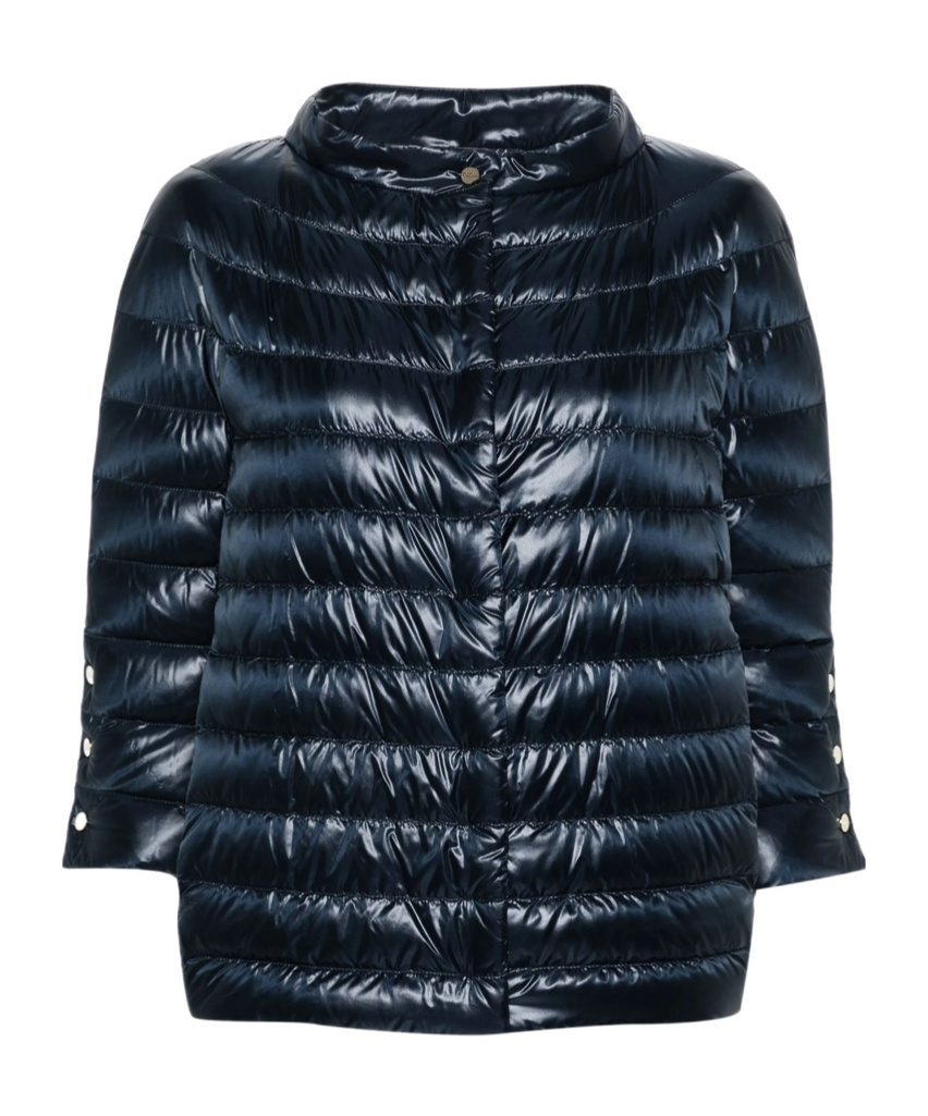 Herno Quilted Down Jacket In Blue