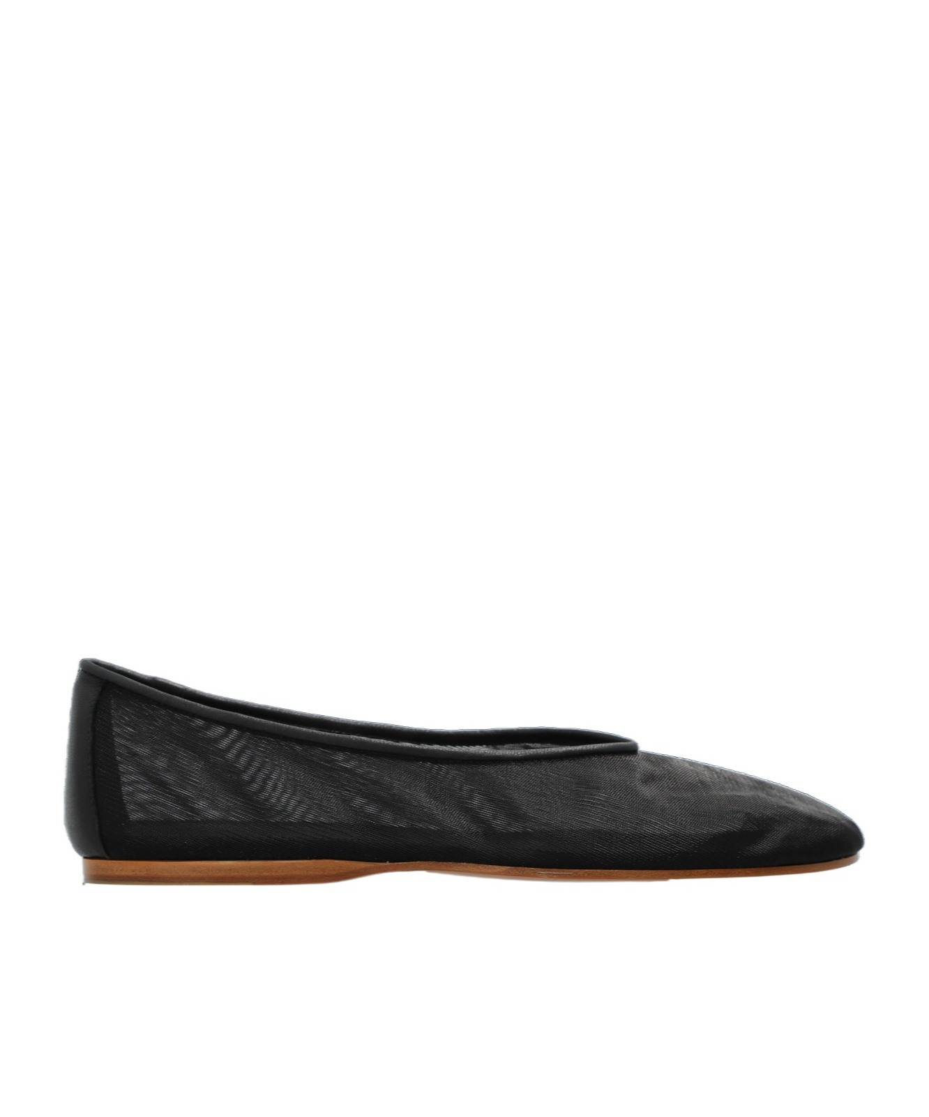 Shop Forte Forte Round Head Ballet Shoes In Black