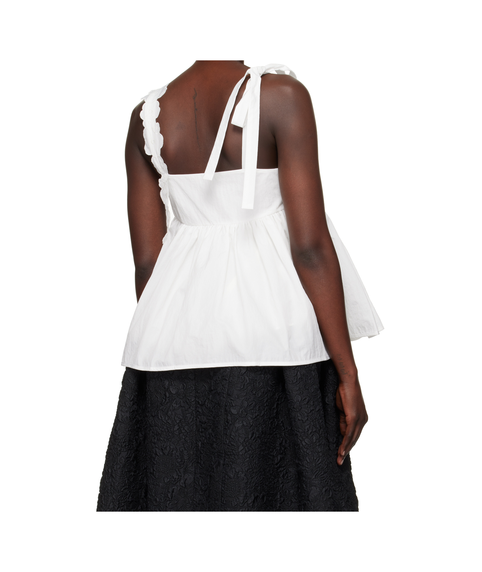 Cecilie Bahnsen Onyx Tank Top In White