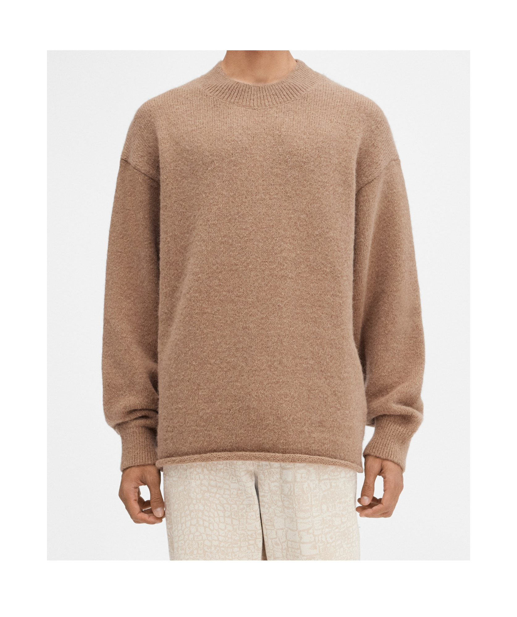 Jacquemus Logo Detailed Knitted Sweater In Brown