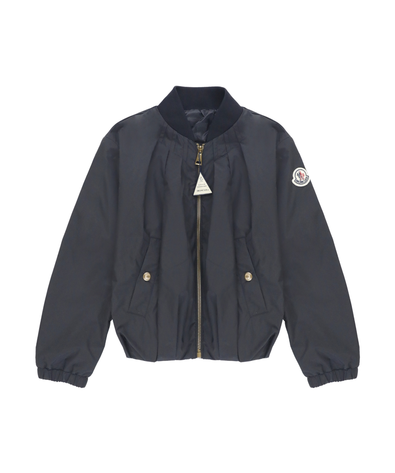 Moncler Long-sleeved Casual Jacket In Black