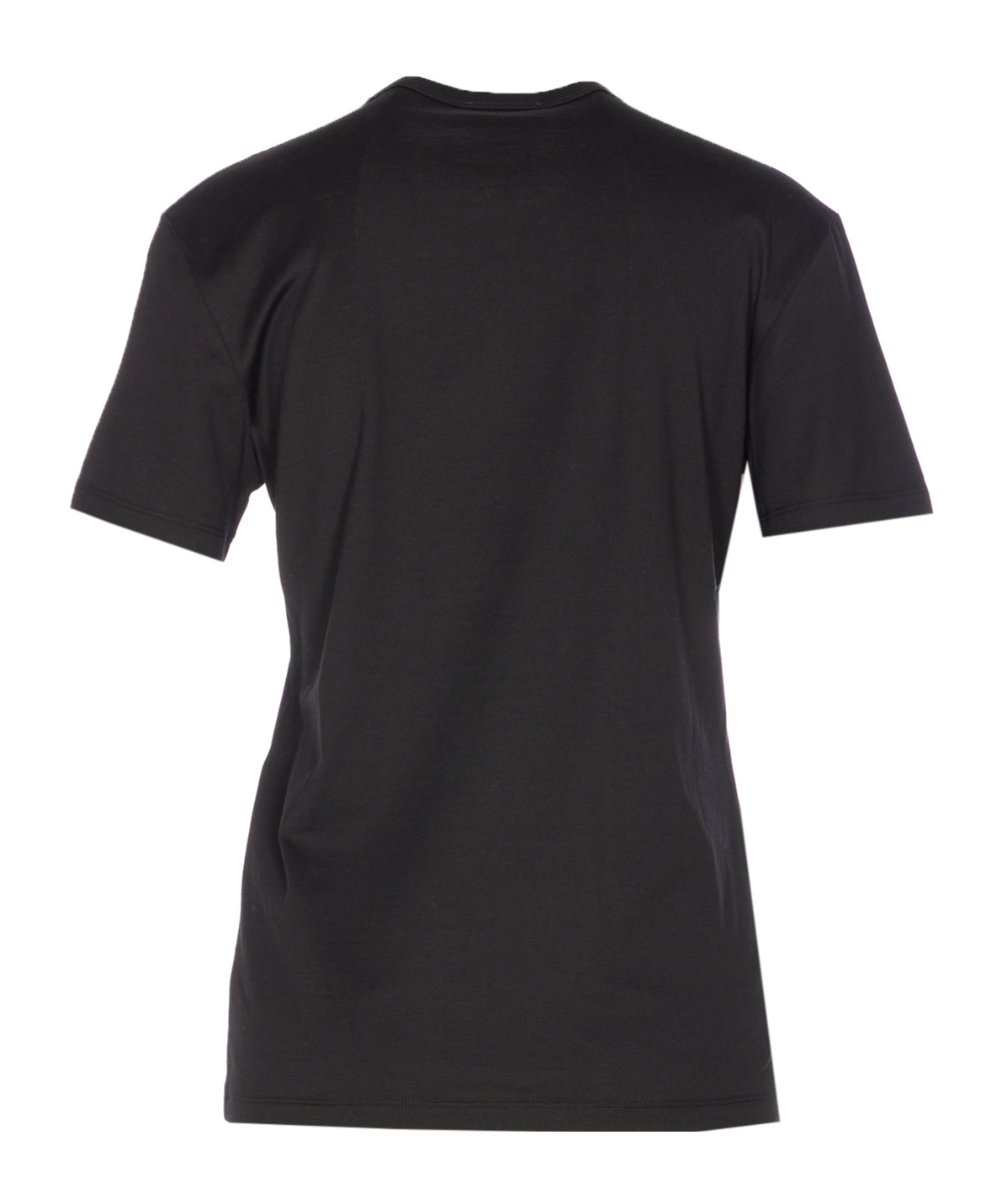 Pucci Crewneck Short Sleeve T-shirt With Regular Fit In Black