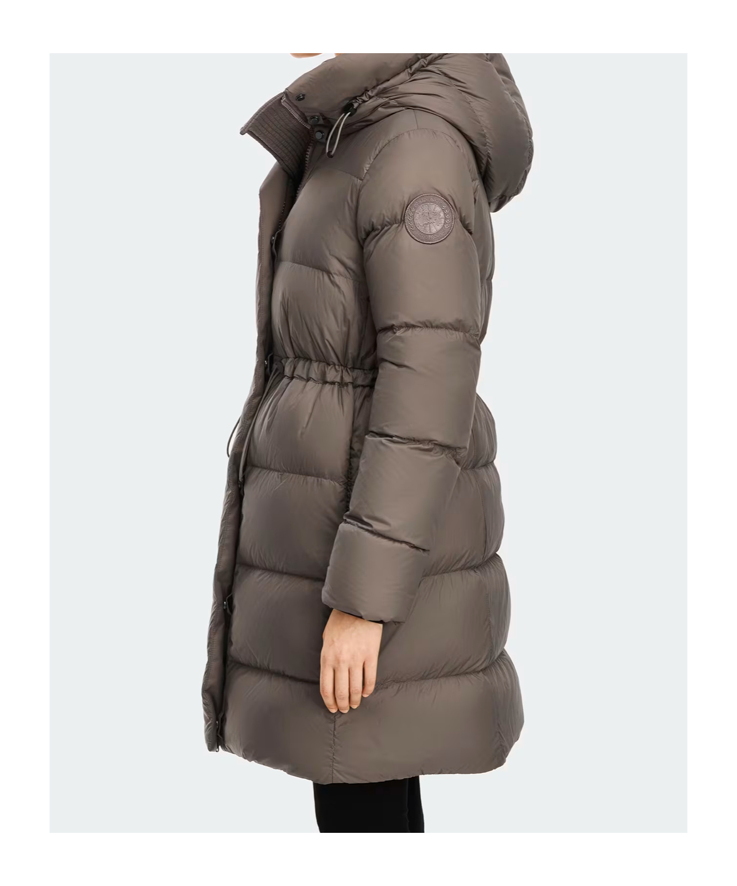 Canada Goose Montgomery Coat Tonal Label In Brown