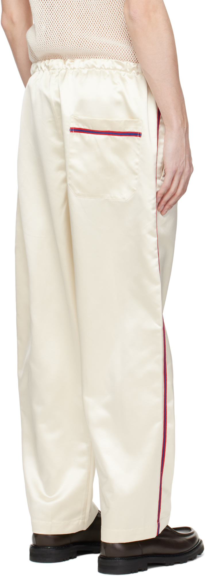 Bode Off-white Redtail Pyjama Pants In Nude