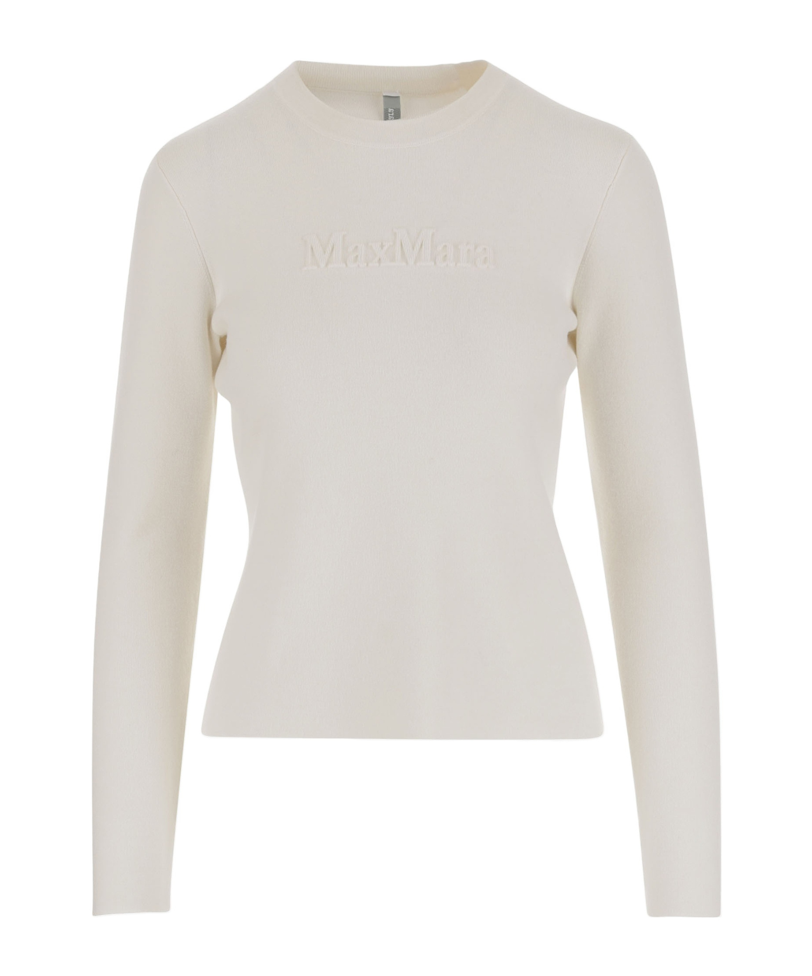 Max Mara Long-sleeved Fitted Top Clothing In White