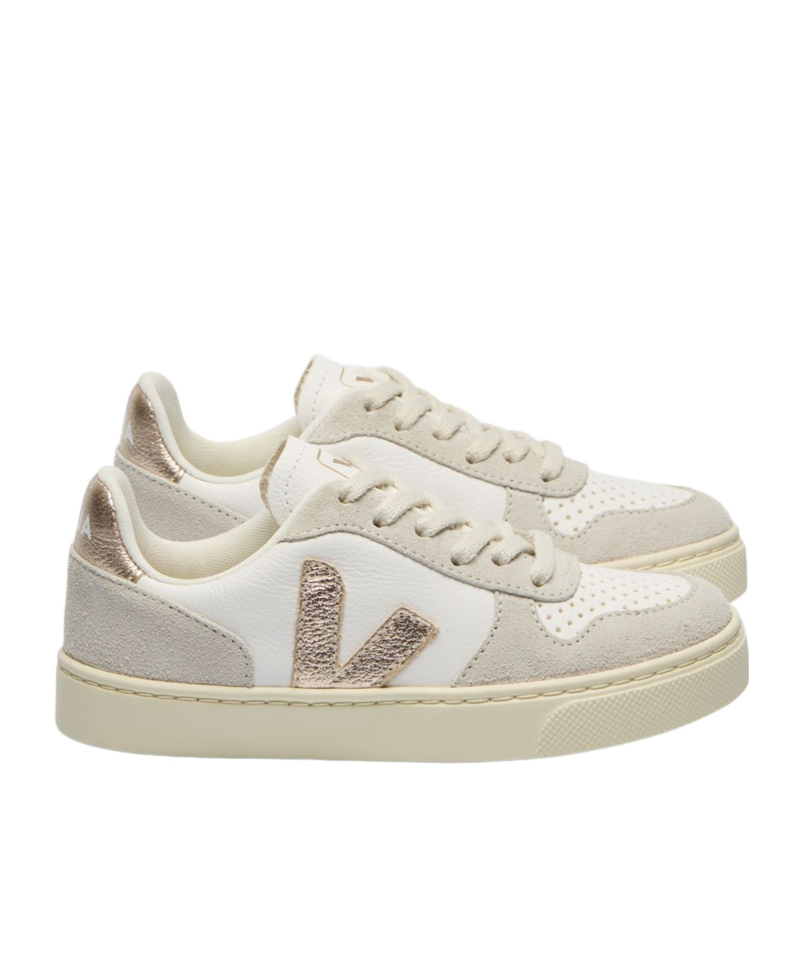 Veja Laced Sneakers In Nude