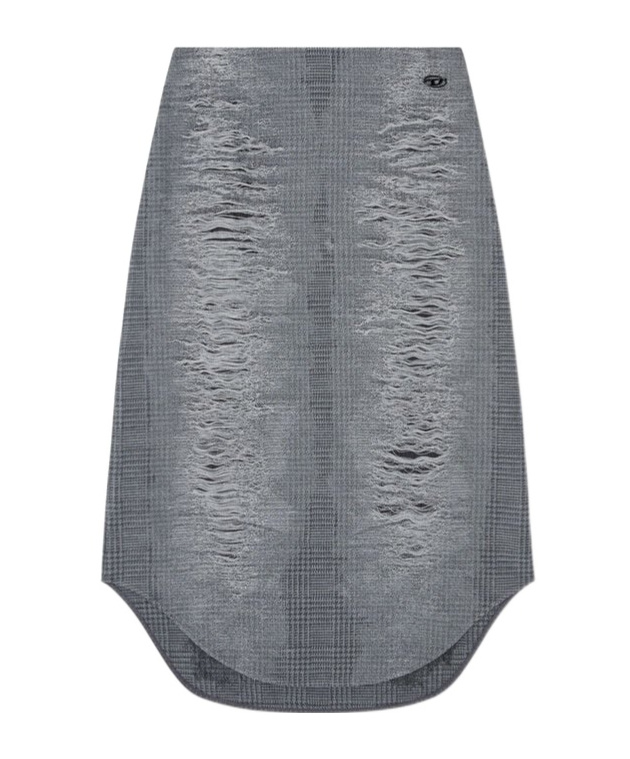 Diesel O-tavy Skirt In Gray