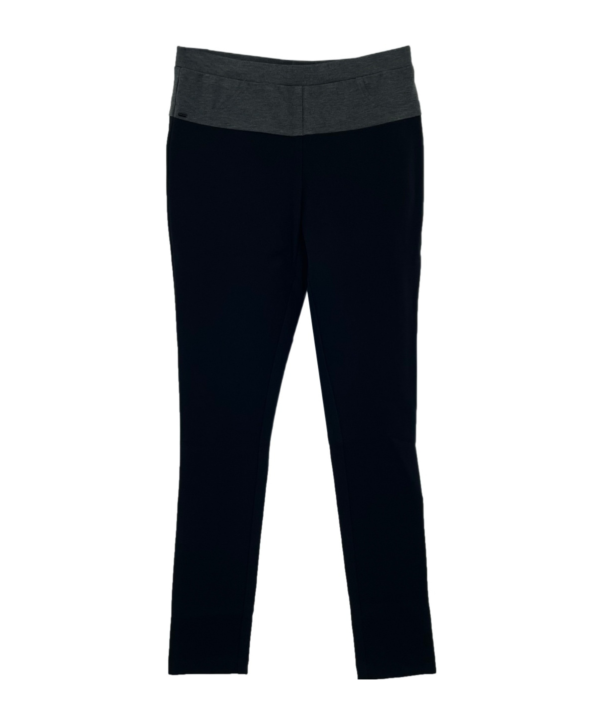 Shop Armani Jeans Elastic Color-matching Casual Pants In Black