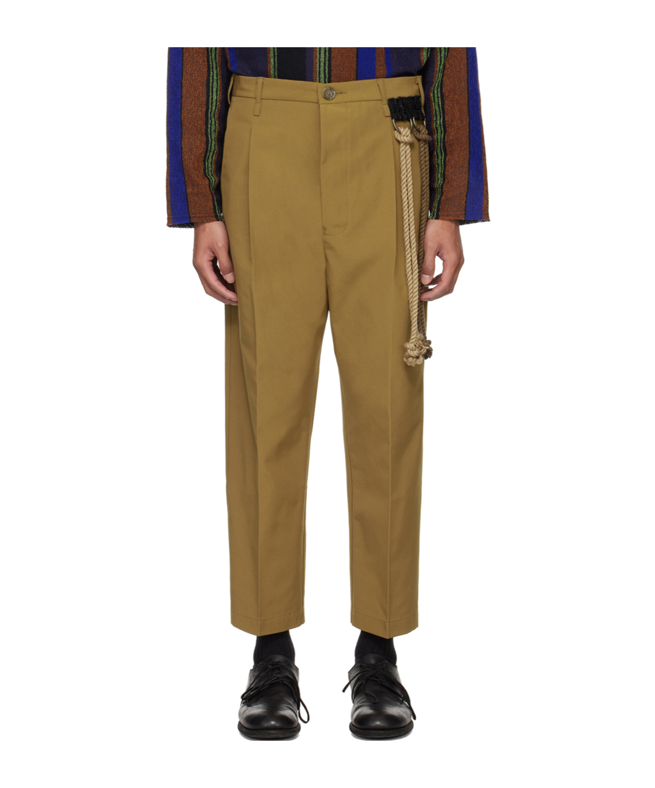 SONG FOR THE MUTE PLEATED TAPERED CASUAL PANTS