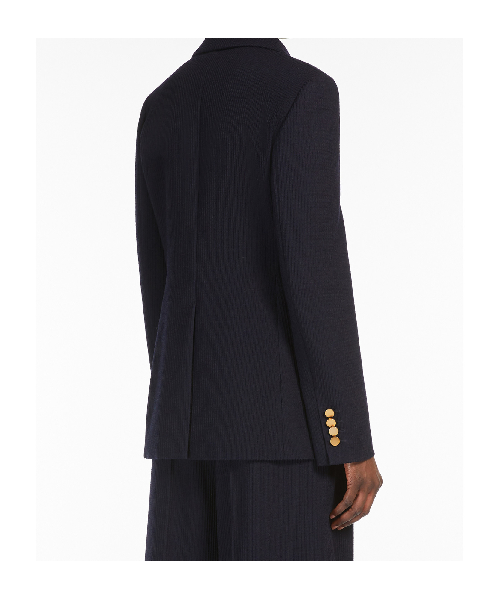 Max Mara Double-breasted Buttoned Jacket In Black