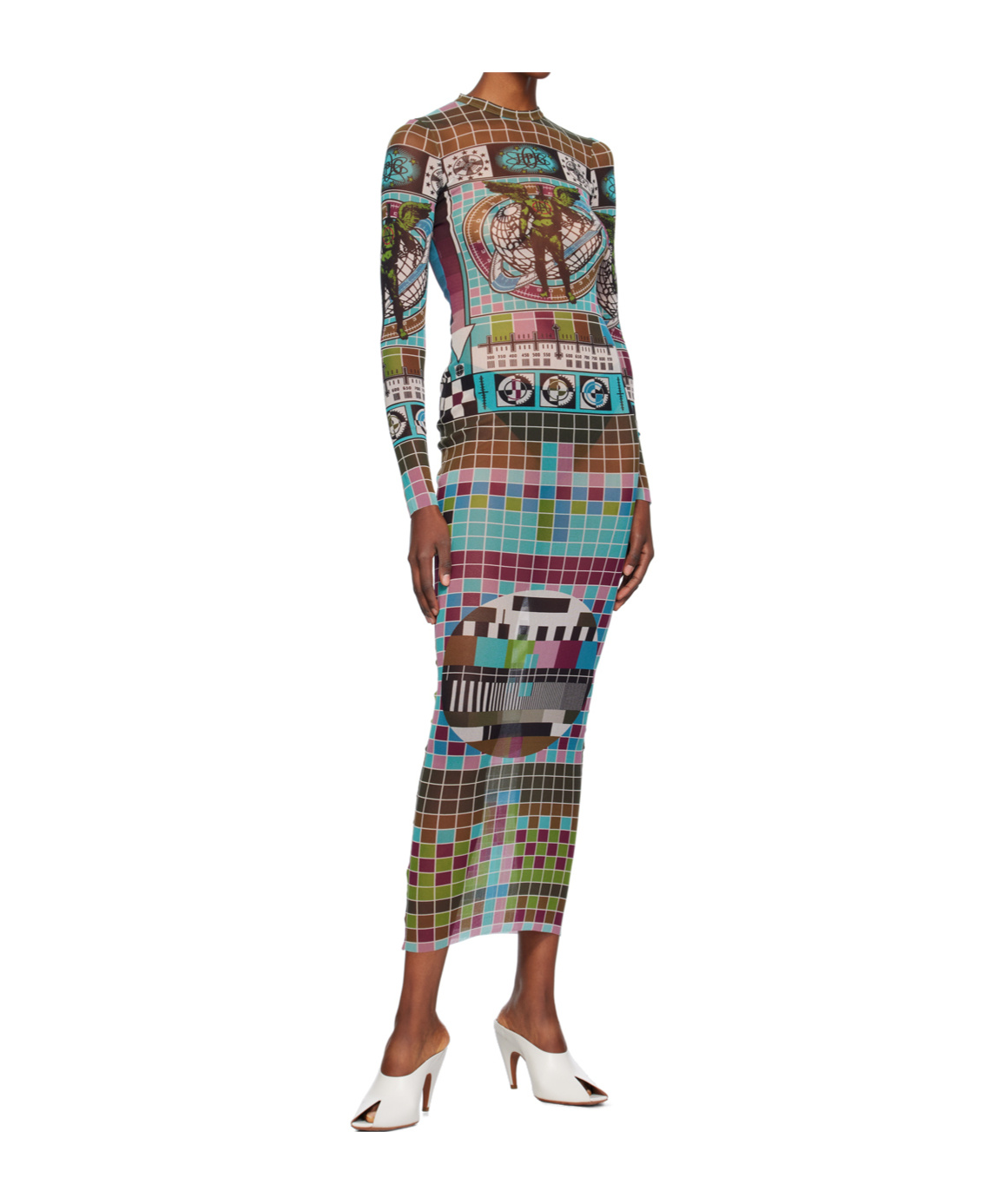 Jean Paul Gaultier Printed Pattern Dress In Pattern