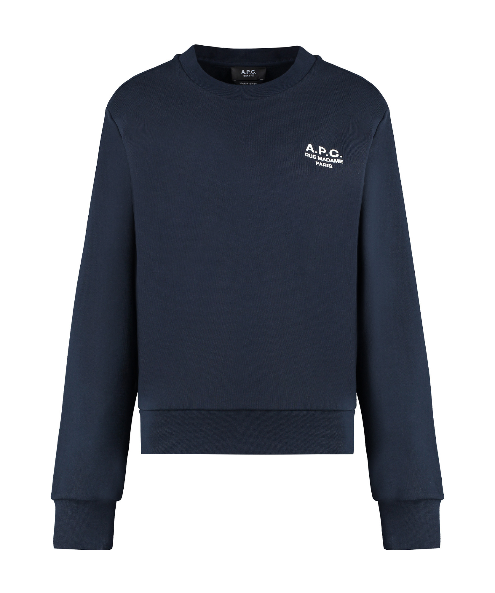 Apc A.p.c. Sweat Boxy Rue Madame Gots In Black