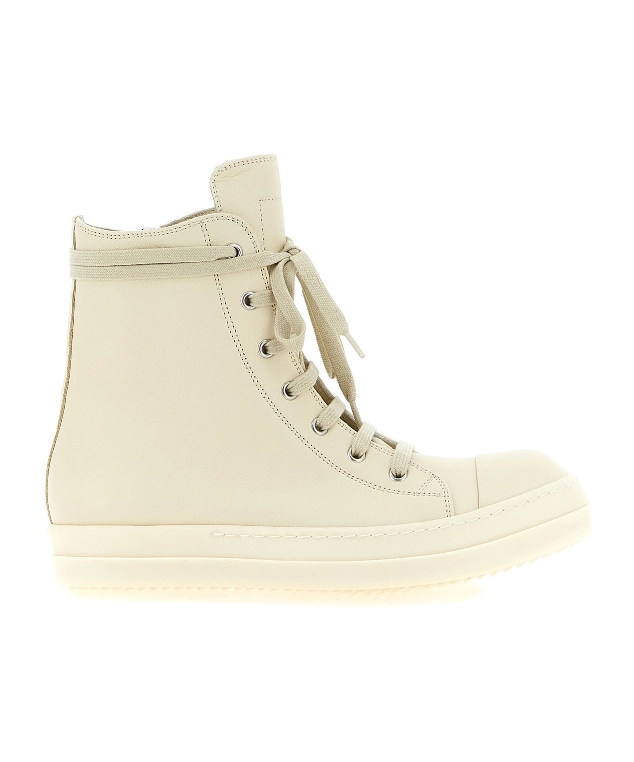 Rick Owens Lace-up High-top Casual Shoes In Brown