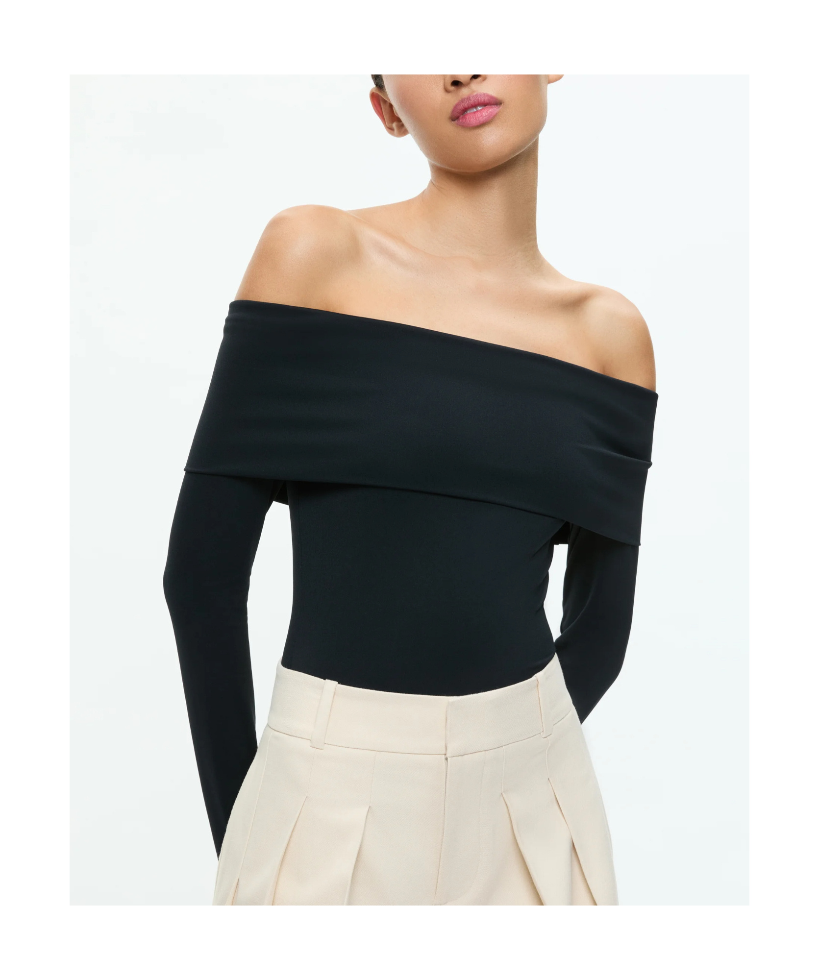 Alice And Olivia Elia Strapless Jumpsuit In Black