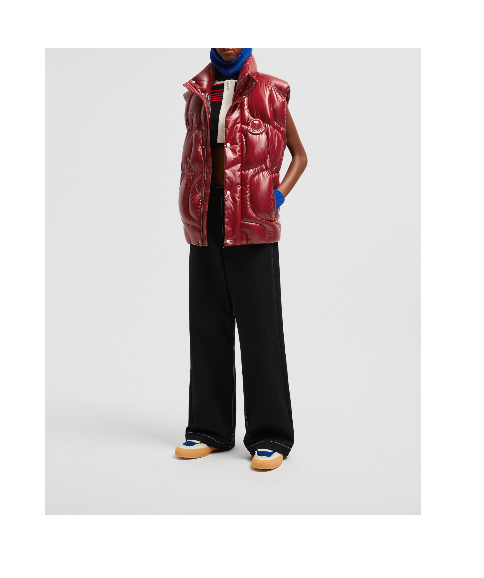 Moncler X Palm Angels Co-branded Pocket Casual Pants In Black