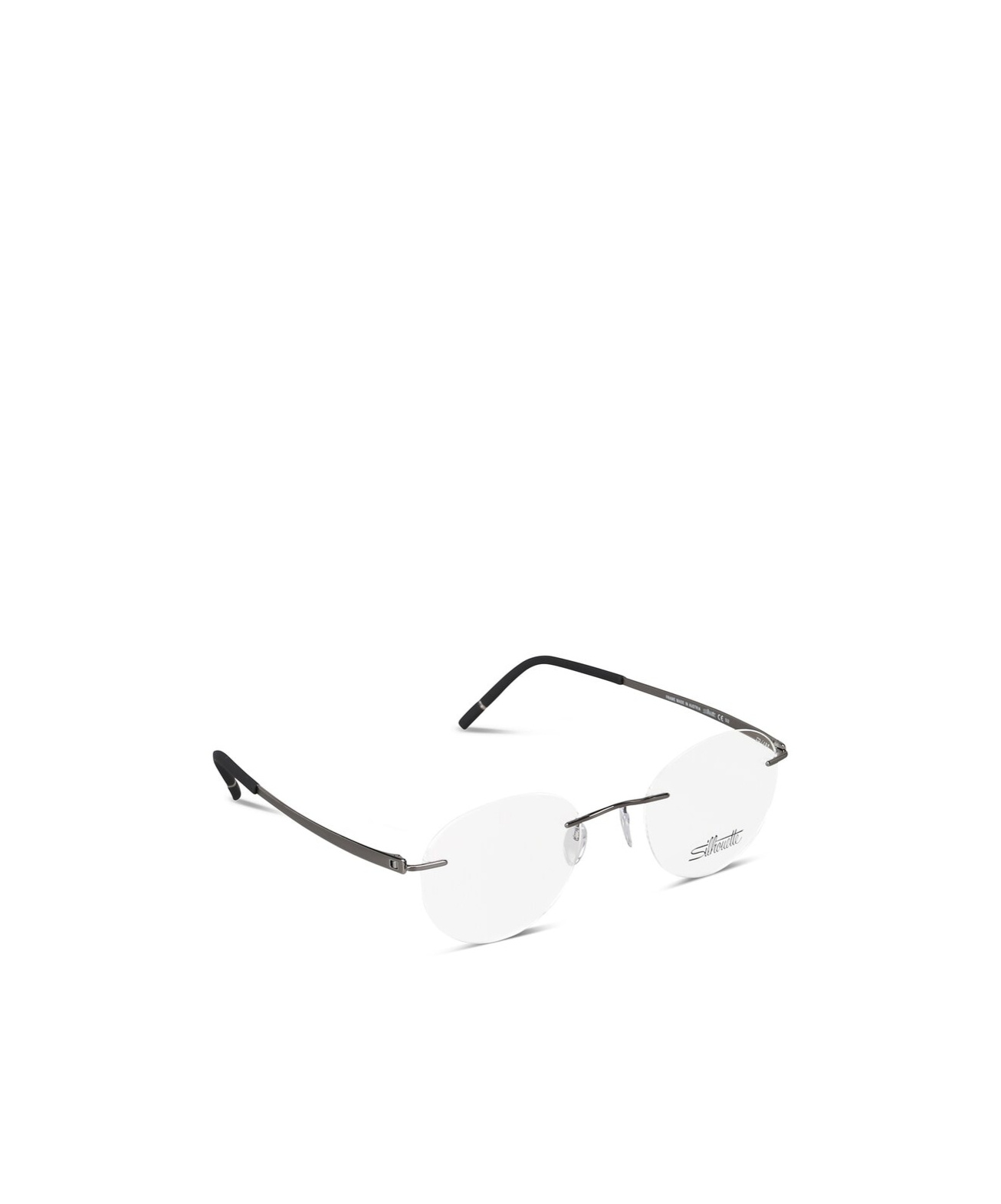 Silhouette Geometrically Framed Flat Mirror In White