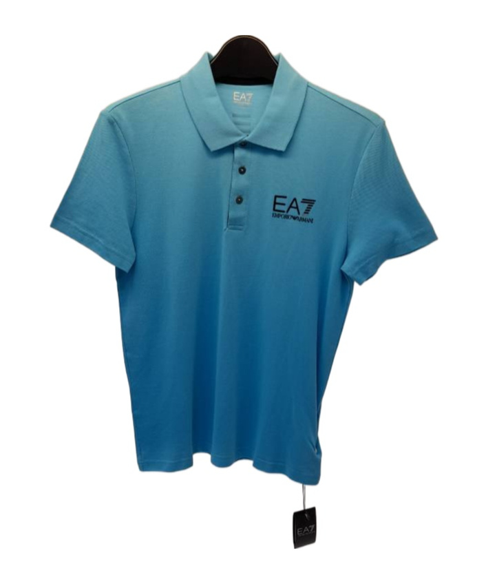EA7 LOGO PRINTED POLO SHIRT