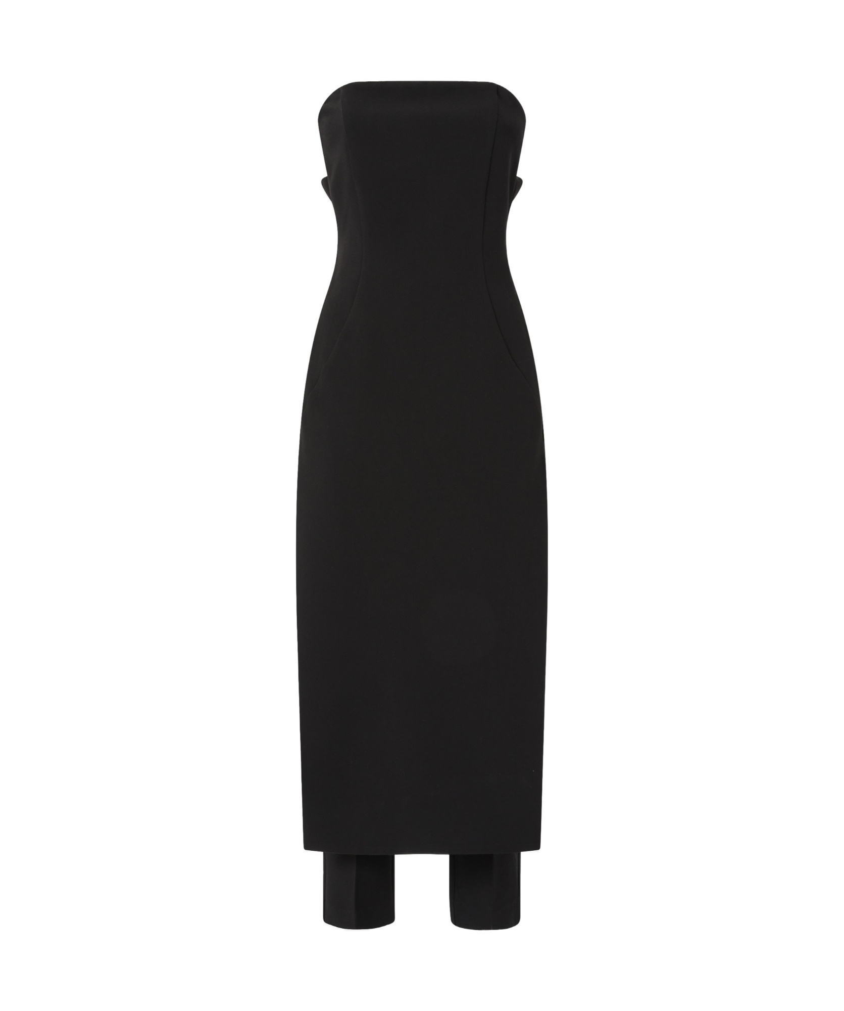 Pinko Jumpsuit With Skirt-effect Front In Black
