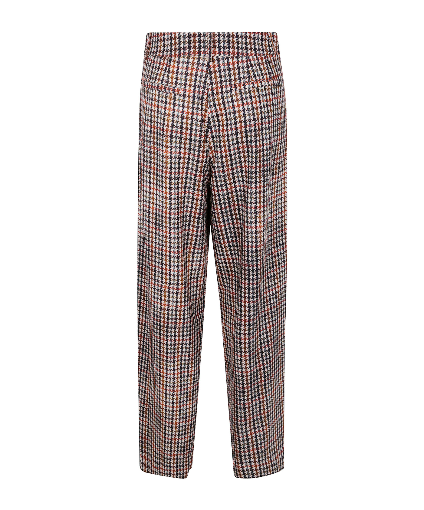 Pierre-louis Mascia Pleated Houndstooth Trousers In Multi