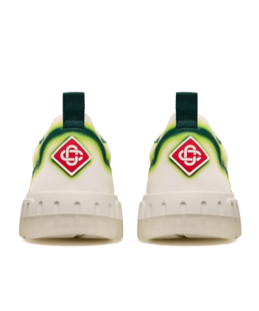 Casablanca Men's Court Green Fade Sneaker In Nude