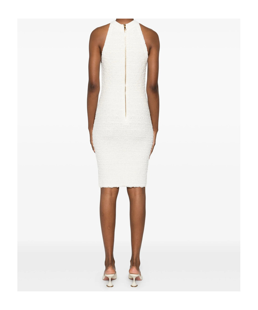 Balmain Off-the-shoulder Dress In White