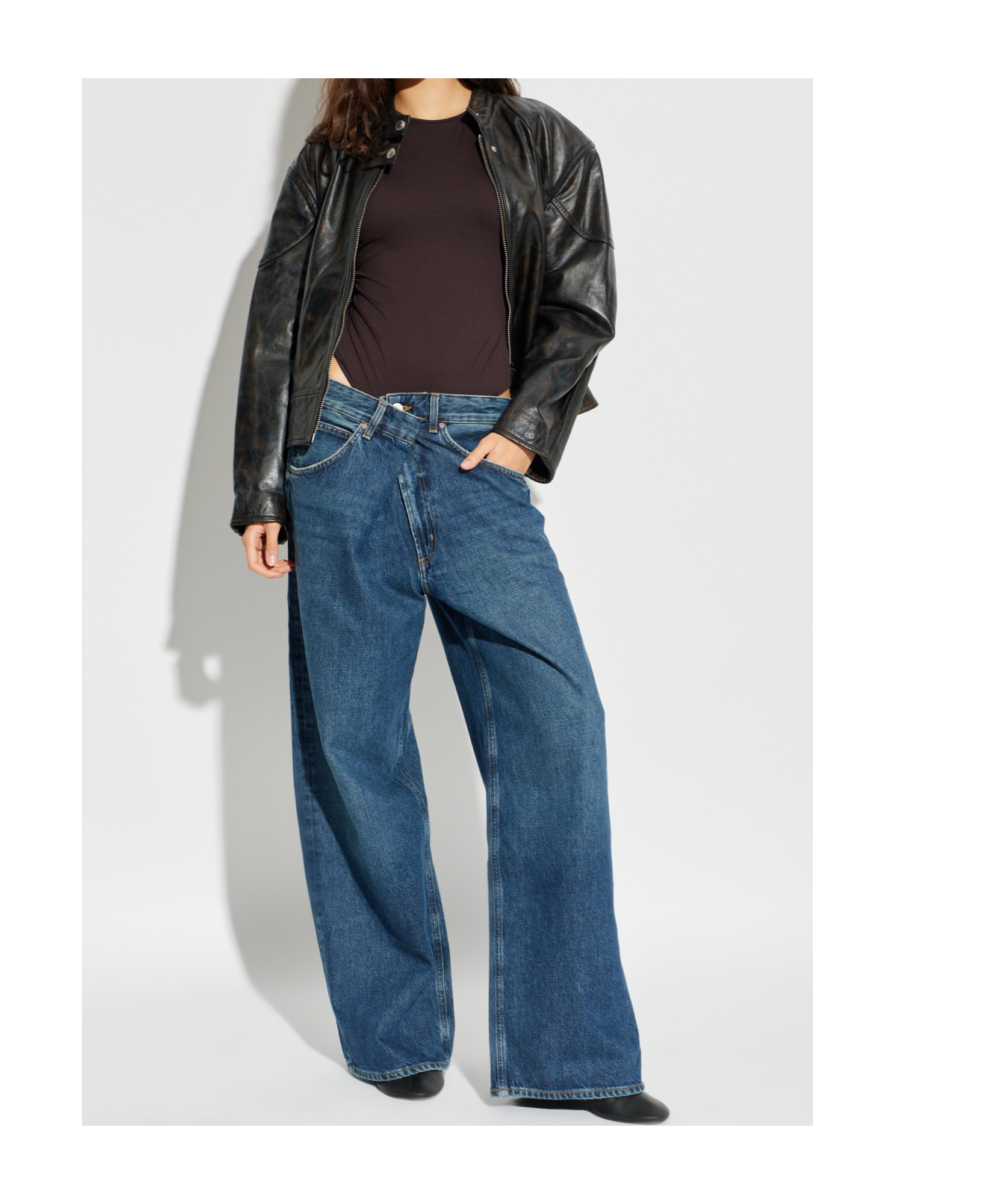 Stand Studio Alita Zip-fastening Leather Jacket In Black