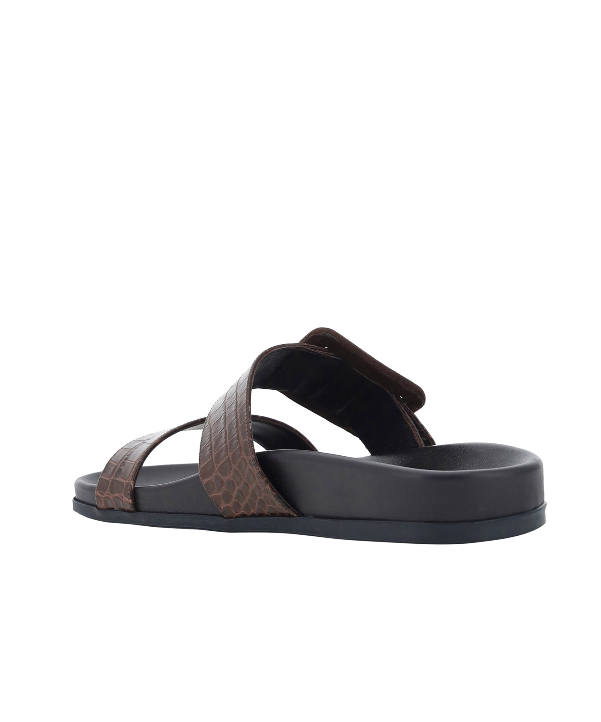 Shop Manolo Blahnik Mayfu Slip-on Sandals In Black