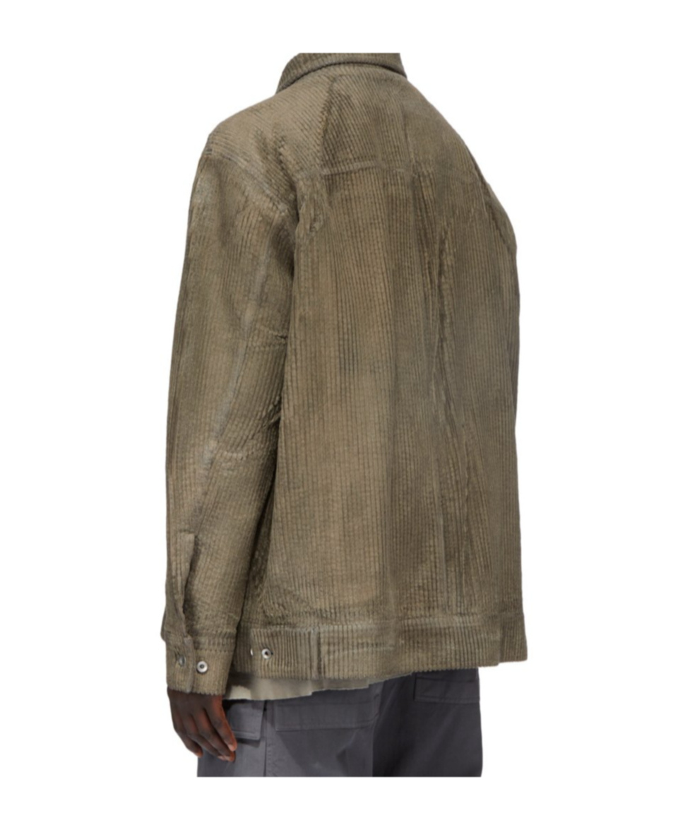 Rick Owens Drkshdw Jumbo Worker Jacket In Green