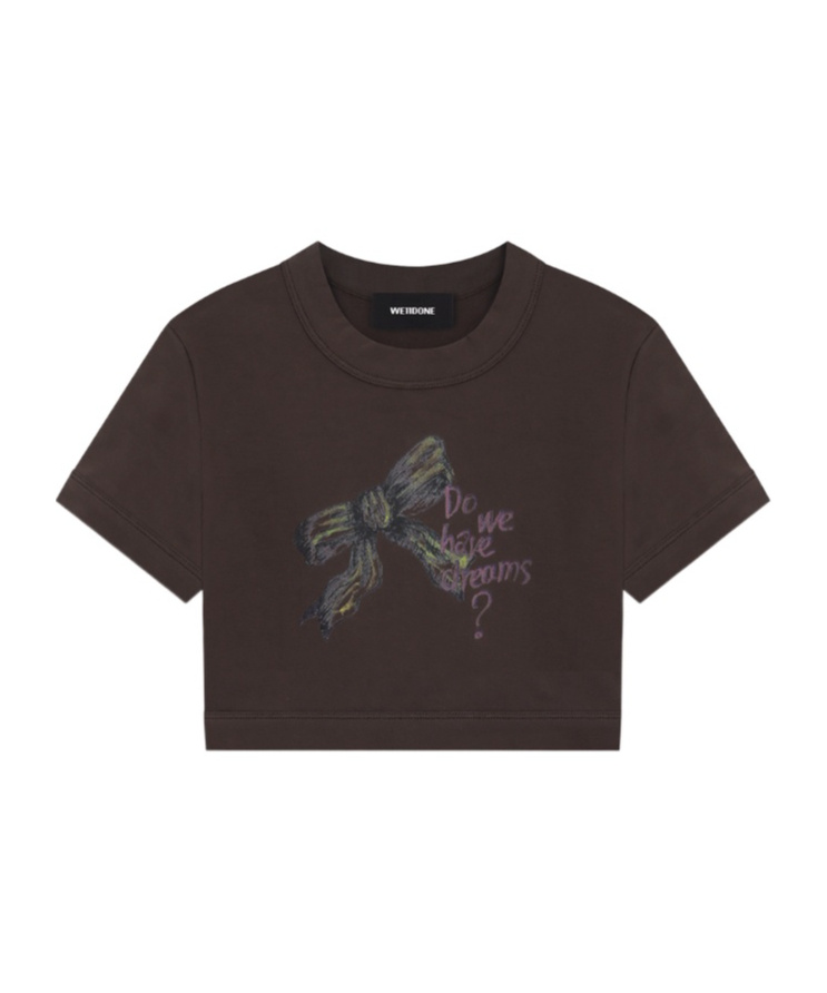 We11 Done Pattern Printed T-shirt In Brown