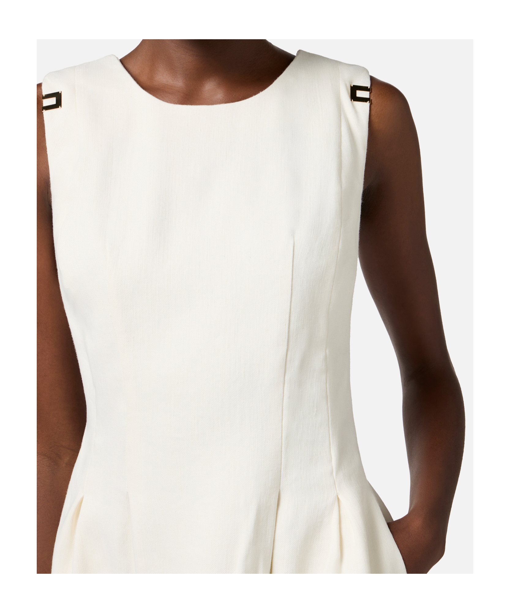 ELISABETTA FRANCHI DART-DETAILING MINIDRESS